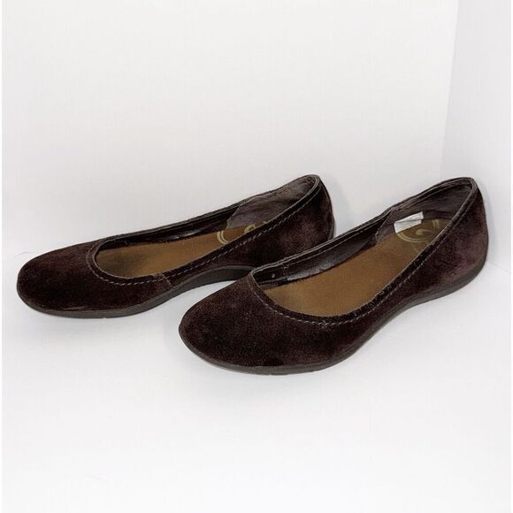 Merrell Avesso Suede Espresso Brown Slip On Comfort Ballet Flats Women's Sz 6.5 - Picture 4 of 11